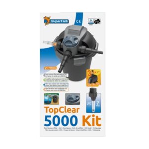 Superfish Top Clear Kit 5000 - Filtre + UV + pompe pour bassin